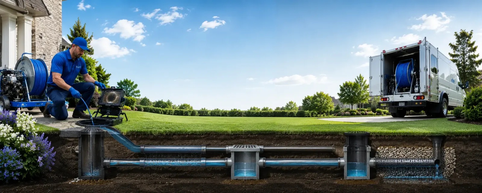 Outdoor drain cleaning information for Orwell, OH